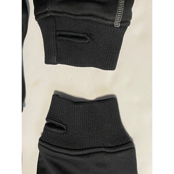 Free World bonded fleece full zip sweater jacket mens large black - Picture 4 of 11